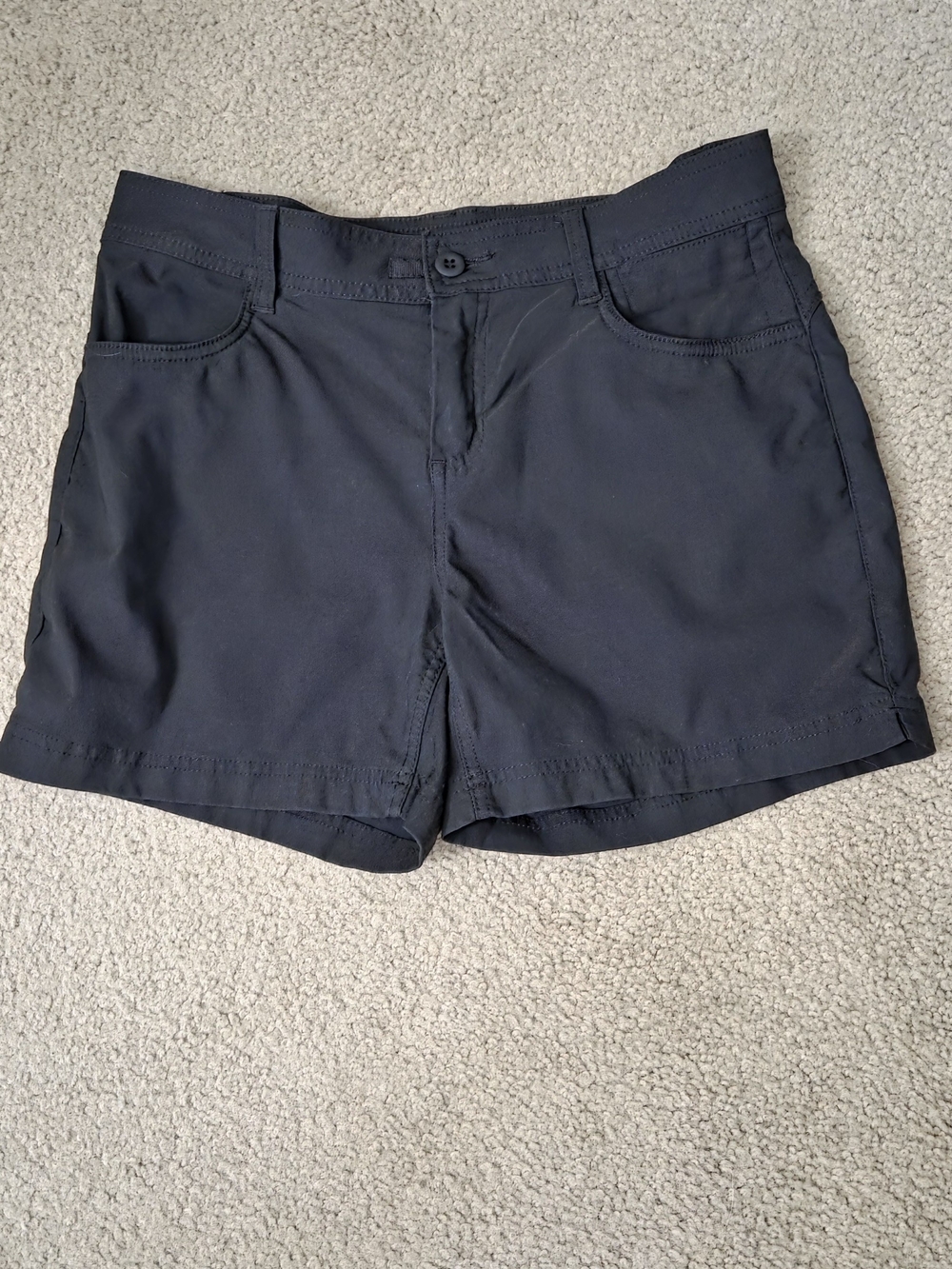 prAna Halle Short II Black, Size 6, 5" Inseam